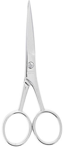 Solingen Bartschere, verchromt, für schonendes Bartschneiden