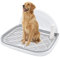GANCHUN Dog Potty Tray, Pet Indoor Dog Training Toilet 23 x 20 Dog Potty Training Pee Pad Holder for Small and Medium Dogs