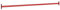 vidaXL Turnstange Reckstange Klimmzugstange Kletterstange Turnreck Metallreck Gymnastik Stange für Spielturm Kinder 125cm Stahl Rot