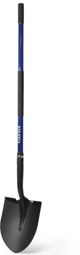 KOLEIYA Shovel,Shovels for Digging Heavy Duty with Fiberglass Handle,Spade Shovel for Gardening Trenching Planting Transferring,57 inches,Blue