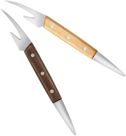 CIYODO 2pièces Outil Éplucheur De Crevettes Acier Inoxydable Déveineur Et Décortiqueur De Fruits De Mer Outil Pratique Pour Cuisine Maison Hôtel Amis Et Famille