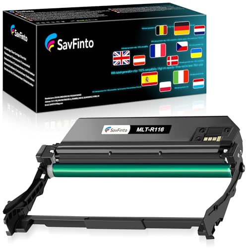 SavFinto Unidad de Tambor de Imagen Samsung MLT-R116 Compatible con Samsung Xpress M2675FN M2625D M2885FW M2825DW M2825ND M2835DW M2875FD M2875FW SL-M2825ND SL-M2835DW