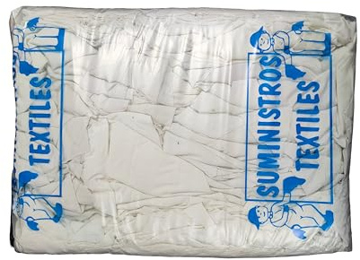 ARDELY® Paños de Limpieza de sábana Blanca Lavada, 5 kg, Trapos de algodón Blanco, paños de Limpieza para Coche, paños de Limpieza industriales, Trapos Multiusos para Cristales