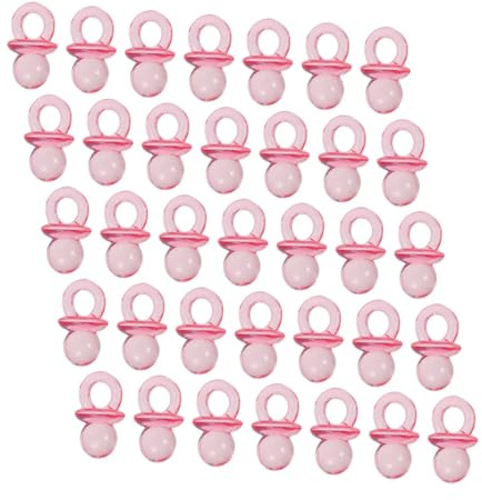 SUPVOX 150 pcs Clear Mini Acrylic Pacifiers for Shower Favors Boy Girl Pacifiers Lightweight Cute Multipurpose Present for Shower Decorations for Family Friends