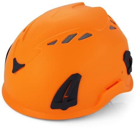 UKCOCO Lightweight High-impact Climbing Helmet for Rock Climbing and Hiking, Plastic Safety Headgear with Adjustable Strap for Outdoor Mountaineering Protection