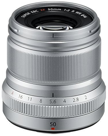 FUJIFILM Objectif Fujinon XF 50mm f/2 R WR Silver