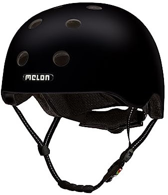 Melon Fahrradhelm »Closed Eyes« für Damen, Herren und Kinder | Leichter & sicherer urbaner Cityhelm mit Magnetverschluss, individuell anpassbar in schwarz | Größe XL-XXL (58-63 cm)
