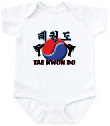 CafePress Tae Kwon Do Infant Creeper Cute Infant Bodysuit Baby Romper Cloud White