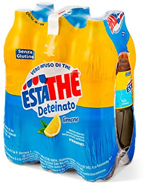 Estathé, Vero infuso di The deteinato al Limone, confezione da 6 bottiglie x 1,5l