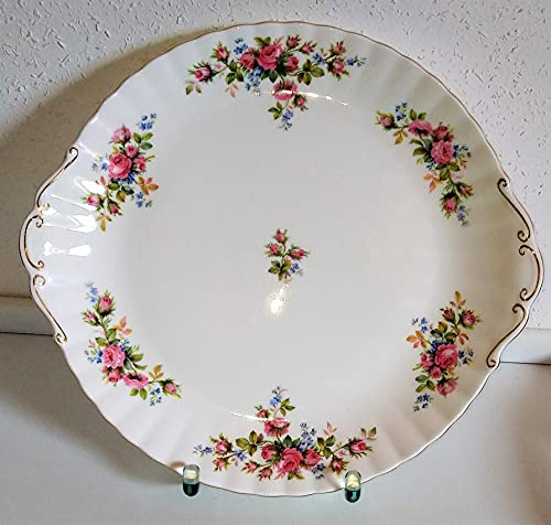 Royal Albert - Plato para tartas (32 cm), diseño de rosa musgo