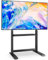 TVON TV Ständer TV Bodenständer für 60 bis 86 Zoll Flach & Curved Fernseher, Höhenverstellbar Fernsehständer TV Standfuss bis 68kg Max. VESA 800x600mm Schwarz