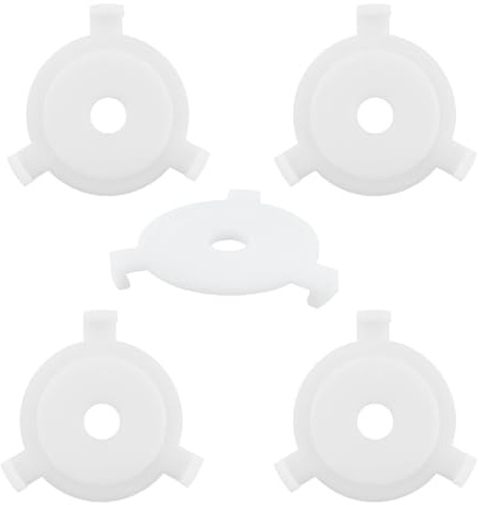 MY MIRONEY 5PCS E27 to 3/7 Lamp Shade Adapter Ring White Plastic Lampshade Reducing Rings Adapter Converters Lamp Accessories
