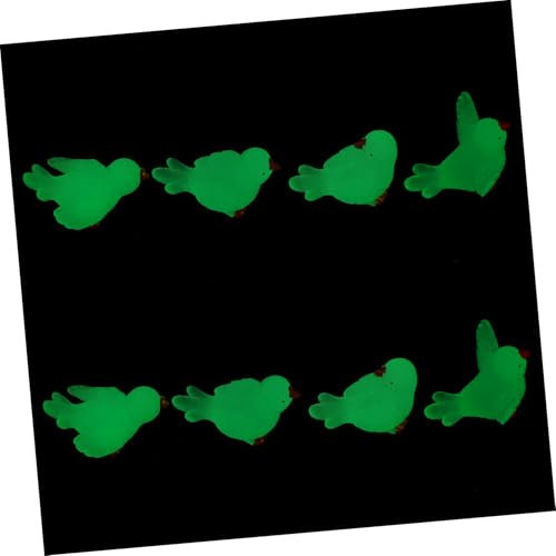 Levemolo 8 Pezzi Micro Paesaggio Piscina Serbatoio Di Pesce Micro Decorazioni Paesaggistiche Figurine Di Piccione In Miniatura Mini Figurine Di Uccelli Figurine Di Colomba Luminosa