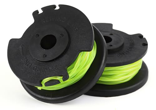 2Pcs Trimmer Spool Lines, Grass Trimmer Spools, Replacement Spool Line for Ryobi, RAC143,RLT36B33,RY36LT33A-0,RLT36C3325,36V Cordless Trimmers, Weed Eater String Auto-Feed Grass Lawn Mower Spools