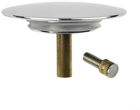 Bouchon de vidange de baignoire en acier inoxydable et laiton réglable en hauteur pour salle de bain 70 mm