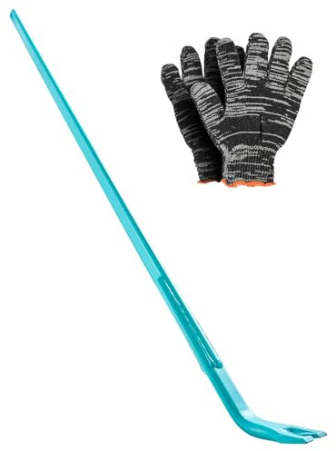 VEVOR Open Angle Monster Pry Bar, 52.5 Inch Carbon Steel Handle, 2000lbs Prying Capacity, Pry Lever Bar, Crowbar for Concrete, Demolition, Crowbaring, Ideal for Construction & Industrial Use