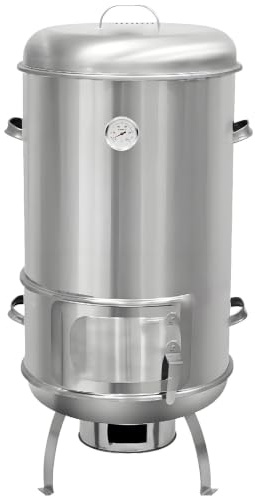 SHENGSHIYU Ahumador Barril Asador De Carne,Asador Vertical De Carbón