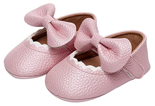 Chaussures d'apprentissage pour bébé - Sandales d'été pour enfant - Sandales en cuir - Semelle souple - Confortables - Petites tailles - Amortissement avec papillon - Sandales de princesse durables