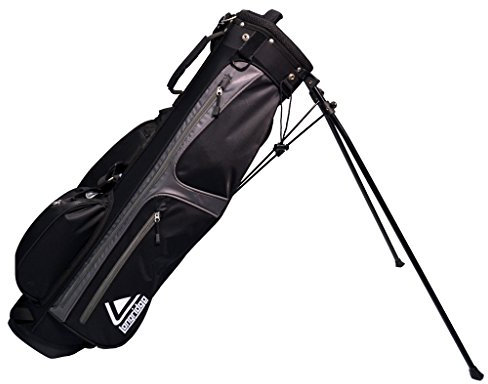 Longridge 6' Weekender Golf Stand Bag Schwarz SILBER