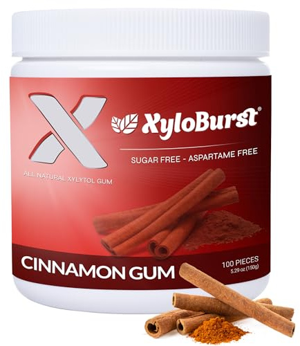 Xyloburst Gum Jar Cinnamon 100 Count (5.29Oz)