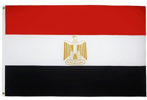 AZ FLAG - Flagge Ägypten - 150x90 cm - Arabische Republik Ägypten Fahne 90 x 150 Cm Feiner Polyester - Flaggen