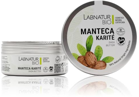Manteca Corporal Karité 230ml Labnatur Bio. Hidrata y Nutre en Profundidad. Para pieles secas. Aceite de Almendras Dulces. Cuidado Intensivo. Producto Natural y Vegano.