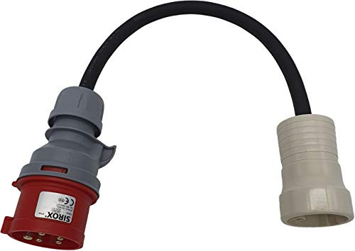 Adapter PCE CEE 16A Stecker auf Perilex Kupplung ca 0,5m Kabel Titanex H07RN-F5G2,5mm²
