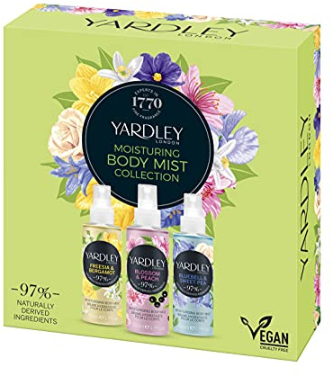 Yardley London Contemporary Mini Fragrance Mist Gift Set, 3x50ml