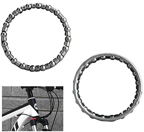 30 Piezas Rodamientos Bicicleta Bicicleta Rodamientos de Horquilla Delantera Rodamientos de Bolas Bicicleta 40 mm Bicicleta Direccion 20 Jaulas de Rodamientos Bolas Anillo Bola Bicicleta de Montaña