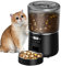 jutyum futterautomat Katze 4L, für Haustiere, Hund, bis zu 9 Portionen/4 Mahlzeiten pro Tag, Anti-Clog & Duale Stromversorgung katzenfutter automat mit katzennapf und Timer