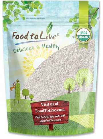 Food to Live - Gluten Free Organic White Polenta, 2.5 Pounds - Classic Non-GMO Cornmeal. Vegan, Kosher Corn Grits. Great for Hot Cereal and Porridge