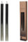 Dekorative Stumpenkerzen mit metallischem Gold Glitter, 2er Set Glitzer Kerzen (Schwarz)
