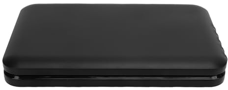 Asixxsix Trådlös Laddningsstation med Klocka, LED -spegel Fällbar Digital Väckarklocka 15W Fast Charger Stand med Justerbar Ljusstyrka för Bedroom Desk Office, Non Slip Silicone (Svart)