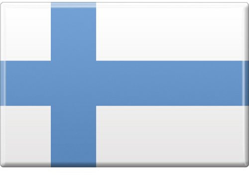 Kühlschrankmagnet - Länderflagge Finnland - Gr. ca. 8x5,5 cm - 38036 - Magnet