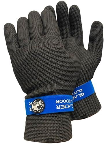 Glacier Glove Kenai Waterproof Full Finger Gloves for Men and Women - Ideal for Ice and Fly Fishing, Outdoors, Kayaking, Surfing, Paddling, Boating, L