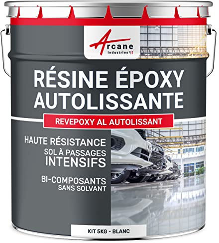 Résine Époxy Sol Autolissante Carrelage et Béton - REVEPOXY AL 5 kg Blanc