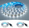 GOMING 5V USB LED Strip Kaltes Weiß 6000K LED Streifen 240LED 4M(2 Stück x 2M) SMD2835 LED Band Selbstklebend Nicht Wasserdicht IP20 Lichtband für Innen Heim Küche Deko