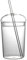 Vasos de vidrio con tapa y popote, vasos estéticos transparentes Boba, botellas de agua de vidrio, vaso reutilizable con tapa y para té de burbujas, zumo de café helado