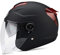LIONCIANO Adult Helmet with Double Visor, 7 Paragraph Safety Buckle, ABS Shell Combined with EPS Buffer Layer for Better Driving Protection (Matte Black, 56-60CM)