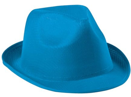 TIENDA EURASIA - Sombreros Fiesta | Pack 5 Sombreros para Fiesta Divertidos | 9 Colores Vivos | Medida 27 x 22 x 11 cm | Sombreros para Eventos, Fiestas, Despedidas, Bodas | (Azul Claro)