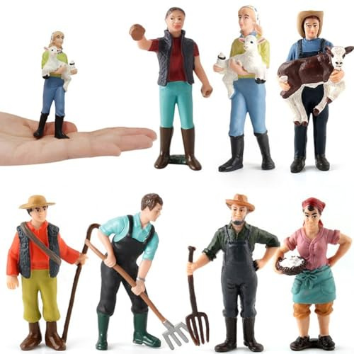 Figurines peintes détaillées pour trains miniatures, complément parfait à la disposition de votre modèle de train (ZQ710)