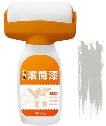 Duroecsain Wall Paint with Applicator Brush, 500 ml Interior Touch Up Paint, Grey