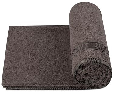 altego Badehandtuch groß 100 x 180 cm Premium Qualität 100% Baumwolle - Badetuch groß - Saunatuch (Grau)