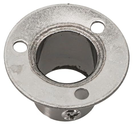 Gdfnmogo Soporte de tubo de acero inoxidable para montaje en brida de pared, base fija, anclaje de pared de tubo redondo con tornillo de bloqueo, 19 mm, 22 mm, 25 mm, 32 mm, plata (22 mm)