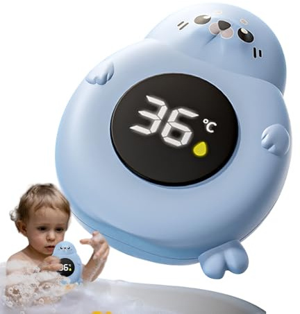 Termometro Per Il Bagno Per Bambini - Monitoraggio Della Temperatura Della Vasca Accurata | Termometro Digitale A Forma Carina | Di Temperatura Di Sicurezza Impermeabile Adatto All'uso Quotidian
