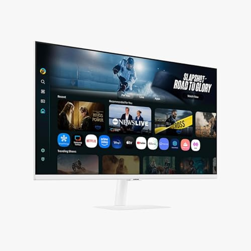 Samsung 32 Smart Monitor M7 (M70F) 4K UHD Display mit Vision AI, Smart TV Apps, Gaming Hub, USB-C, HDMI, Weiß