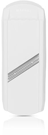 Börner DesignLine Affettatrice • Affettaverdure Ideale per Cetrioli, Carote e Cavoli • Tagliaverdure per Fette di Frutta/Verdura • Made in Germany • Grattugia da Cucina (Bianco)