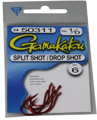 Gamakatsu 50310 Angelrolle, Köderguss, Angelrute, rot, Einheitsgröße