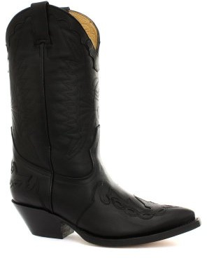 Grinders, Stivali da cowboy uomo, Nero (Oily Full Black), 44