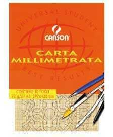 Canson Carta Millimetrata 10 Fg. 29,7X42 Cm